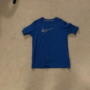 Youth large bike blue shirt